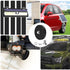 2pcs, 35 lbs N54 M5 (1.69" 43mm) Heavy Duty Rubber Coated Magnets, Force, Strength, Thread, /