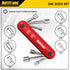HURRICANE 6 in 1 Folding Nut Driver Set SAE, Hex Nut Driver Set, Cr-V Steel Shank. Premium Portable Premium Aluminum Handle. Easy to Carry Out, 3/16, 1/4, 5/16, 11/32, 3/8, 7/16 inch by HURRICANE