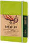 Pentalic Pocket Sketchbook, 4" x 6", 160 Pages, Olive Green Traveler Journal