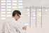 Magnetic Dry Erase Labels - 32 Pcs Large, 5.5 x 2.5 inches, Multipurpose Sticky Labels with Dry Erase Marker for