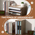 KIRIGEN Wooden Desktop Organizer, Paper Storage Letter Tray File Sorter, 3 Layer Trays for Home Office Accessories,