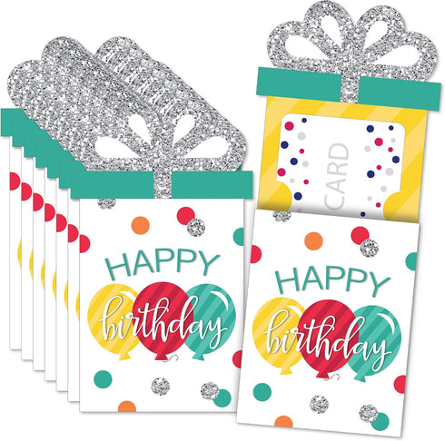 Big Dot of Happiness Colorful Happy Birthday - Birthday Party Money and