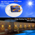 IP65 12 Pack LYHOPE Solar Fence Lights Outdoor, Waterproof Solar Light for Outside, Deck Light for Backyard, Railing