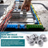 50 Pcs 3/8 In. - 1/2 In. Non Metallic Button Push-in Bulk Connector, Gray NM Cable Connector Electrical Conduit Fittings