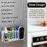 8-Slot Strong Magnetic Dry Erase Marker Holder for Whiteboard, Acrylic Pen Organizer with Glass and Wall Mount