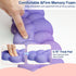 Set Set Cloud Wrist Rest for Keyboard and Mouse, Includes Cute Coaster, with Computers and LaptopsPurple Star