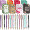 Funrous 32 Pcs Gift Set for Student Men Women - Mini Motivational Journal, Inspirational Notepads, Ballpoint Pens (Cute)