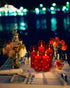 5 11-Key 24-Hour Da by Flameless Candle Light, Battery Candle with recessed String Light, flameless Candles with Remote