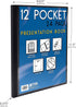 Better Office Products 12 Pocket Bound Presentation Book, Black with Clear View Front Cover, 24 Sheet Protector Pages