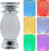 YAKii 9.5" Pineapple LED Color Changing Candle Holder, Kid Safe Table Lamp with Swirling Water Waves