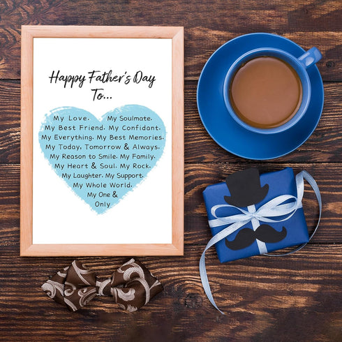 Qiliji Sweet Father's Day Card for Husband, Funny Father's Day Card from Wife, Romantic Father's Day Card