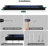 RaStatic Number,Commercial Solar Real Estate Sign Posts Lights - Outdoor Dusk to Dawn Solar LED Signboard Lights