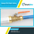 SharkBite 1 Inch PVC x 3/4 Inch CTS Ball Valve - Push to Connect Brass Plumbing Fitting