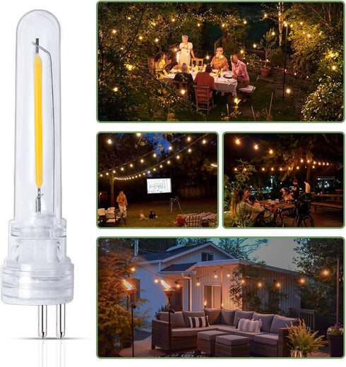 String Lights Replacement LED Bulb, 6 Pack, 2700K Warm White, S14 Shatterproof Waterproof Dimmable Light Bulb
