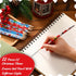 Christmas Pencils for Kids, Mini Wooden Xmas Pencils and Erasers, Colorful Patterns for Christmas Party Supplies