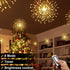 DenicMic 3200K 8 Firework Starburst Lights Warm White Mode LED Battery Operated Chandelier Star Lights with Remote