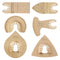 6PCS Carbide Oscillating Tool Blade, Multitool Saw Blade Quick Release Power Accessories