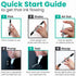 6 (1mm, 3mm, 5mm, 15mm) Chalkola White Chalk Markers - Dual tip, Fine & Jumbo Tip | Erasable Liquid Chalk Pens
