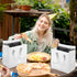 Ubamdom 20 Pack (9.4 5.9 9.4 Inches, Insulated Take Away Bags Bulk Thermal Insulation Food for Coffee Milk Tea Hot Cold