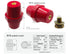 LBY 2pcs SM-76 Polyester Busbar Insulator with Screw (M10), High-Strength Supporter, Resin (Red)
