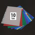 BAZIC Binder Dividers with 10 Color Tabs, 8.5" x 11", Plastic Index Divider with Tab for 3 Ring Binders, 10/Pack