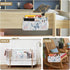 SyXIOP Pastel Blue Butterfly Bedside pouching Organizer Table Cabinet Storage Organizer for TV Remote Control, Phones
