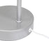 LD1080-SLV 16" Simple Designs Sleek Essentials Modern Industrial Metal Desk Lamp with Clear Glass Shade, for Office