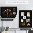 Board2by Black Cork Board Bulletin Board with Linen, Wood Framed 24" x 18" Corkboard, Wall Mounted Pin Board