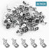Veiwonat 50 Pins1/4 Inch Pcs Shelf Pegs Upgraded Diameter L-Shaped Perforated Nickel Plated Shelf Pins, Cabinet Shelf