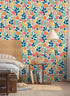 HAOKHOME 93386-4 Peel and Stick Wallpaper Floral Removable Contact Paper for Bathroom Decor
