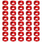 PATIKIL M8 Finish Countersunk Washer, 40pcs Anodized Aluminum Alloy Flat Cup Head Screw Gasket for DIY Models