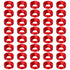 PATIKIL M8 Finish Countersunk Washer, 40pcs Anodized Aluminum Alloy Flat Cup Head Screw Gasket for DIY Models