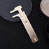 Retro Vernier Caliper Mini Brass Sliding Pocket Caliper for Measuring Gemstones and Jewelry Components (80 mm)