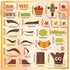 BeYumi Fall Harvest Bulletin Board Set, 94Pcs Christian Thanksgiving Apple Tree Cross Cutouts for Sunday School Decor