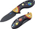 JIN Starry Kids Knife, Fidget Toy Knives, G10 Dull Blade, Folding EDC,