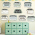QOUBAI 10Pcs Parts of Speech Posters, Eucalyptus English Grammar Chart for Classroom Decor