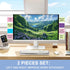 Tesdluy 2PCS 11" 3.1"Clear Computer Monitor Memo Board, x Acrylic Office Desk Accessories, Computer Monitor Side Note