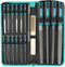 Libraton 31PCs Metal File Set, Metal Files for Steel, 12 Needle Files with Case, Riffler File, Sandpapers