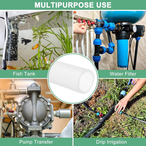 9/16"(14mm) 23/32"(18mm) 8ft(2.5M) M METERXITY Silicone Tubing, ID x OD Silicone Rubber Vacuum Tube, High Temp Water