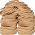 Foshine Rubber Bands size 32, 210pcs Small Beige Elastic Bands for Office Supplies