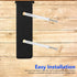 5.70X3.93X1.14 Inch 2 Pack ULTECHNOVO L-Shaped Triangle Shelf Brackets Heavy Duty Steel Angle Brackets Corner Braces