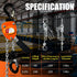 Manual Mini Lever Chain Hoist - 1/4 Ton 550LBS 10FT Alloy Steel G80 Chain Puller