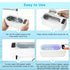 ylkjny 55KHz 400ml 4 Ultrasonic Jewelry Cleaner, Ultrasonic Cleaner with Cleaning Modes & LED Light, Ideal for Jewelry