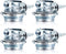 Clamp Type Cable Connector for Metallic Conduit - Protect Cables, Electric Wires, Electrical Box (Silver Zinc, 4