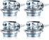 Clamp Type Cable Connector for Metallic Conduit - Protect Cables, Electric Wires, Electrical Box (Silver Zinc, 4