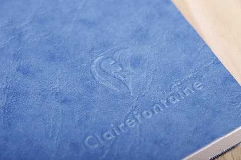Clairefontaine 'Age Bag' A5 Thread-Bound Notebook, Dot, 192 Pages - Blue
