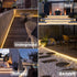 16.4Ft 320 8 Solar Powered Strip Lights Outdoor Waterproof, LED Strip Lights with Remote, Timer, Modes, Cuttable, Strip