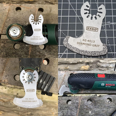 4 Pcs Diamond Oscillating Multi Tool Blades for Removing Grit Grout