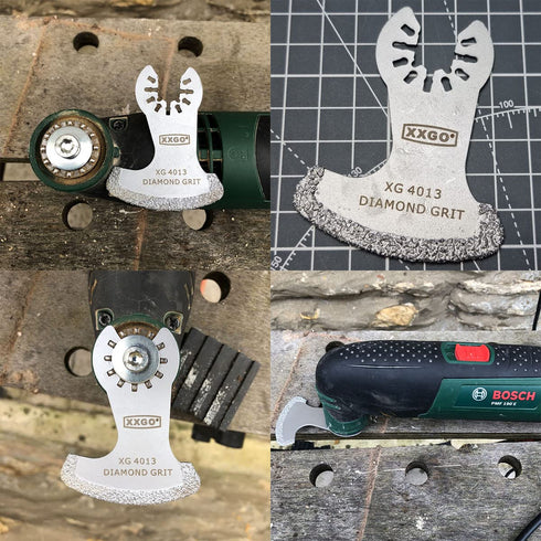 4 Pcs Diamond Oscillating Multi Tool Swing Grouting Saw Blades XG4203L