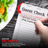 (20 Pack) 1000 Stock Your Home Black+White Guest Check Books for Servers Server Note Pads, Waiter Checkbook, Food
